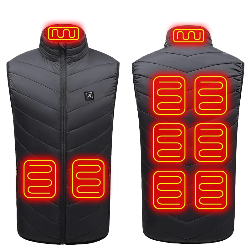 Heated Vest for Men & Women — Up to 21 Heating Zones, USB Powered