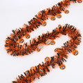 2m Halloween Wreath Pendant Glitter Plastic Bat Pumpkin Halloween Door Hanging For Home Garden Decoration Halloween Decor