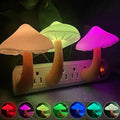 Mushroom LED Night Light — Auto Sensor Plug-In Lamp for Kids Bedroom